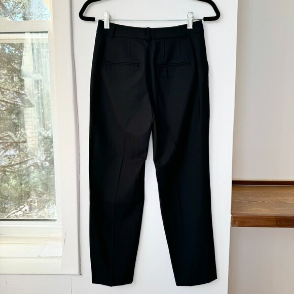 NWT Club Monaco Borrem Pant in Black Ankle Wool Straight Leg Suit Trouser - Picture 9 of 12